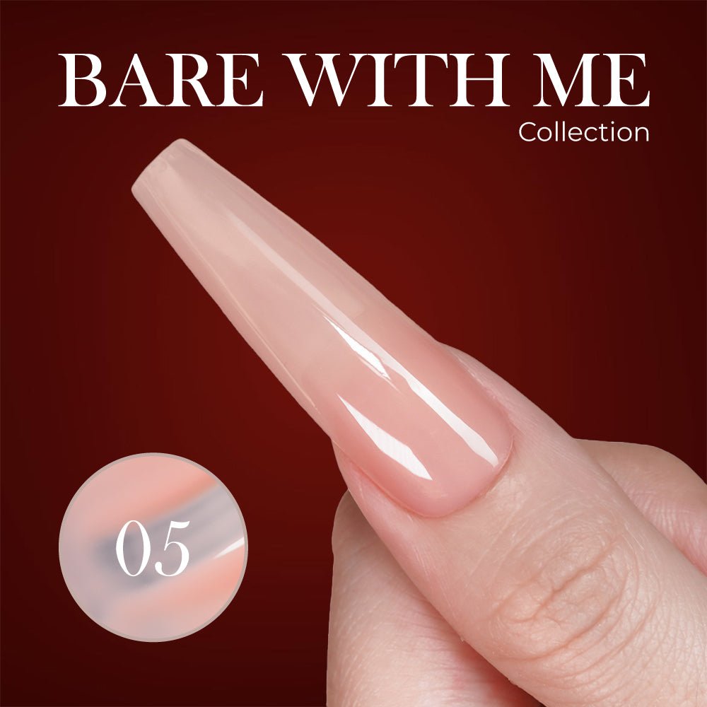 Jelly Gel Polish Colors - Lavis J03 - 05 - Bare With Me Collection - DTK Nail Supply