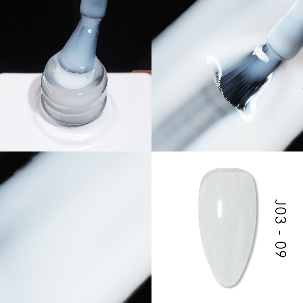Jelly Gel Polish Colors - Lavis J03 - 09 - Bare With Me Collection - DTK Nail Supply