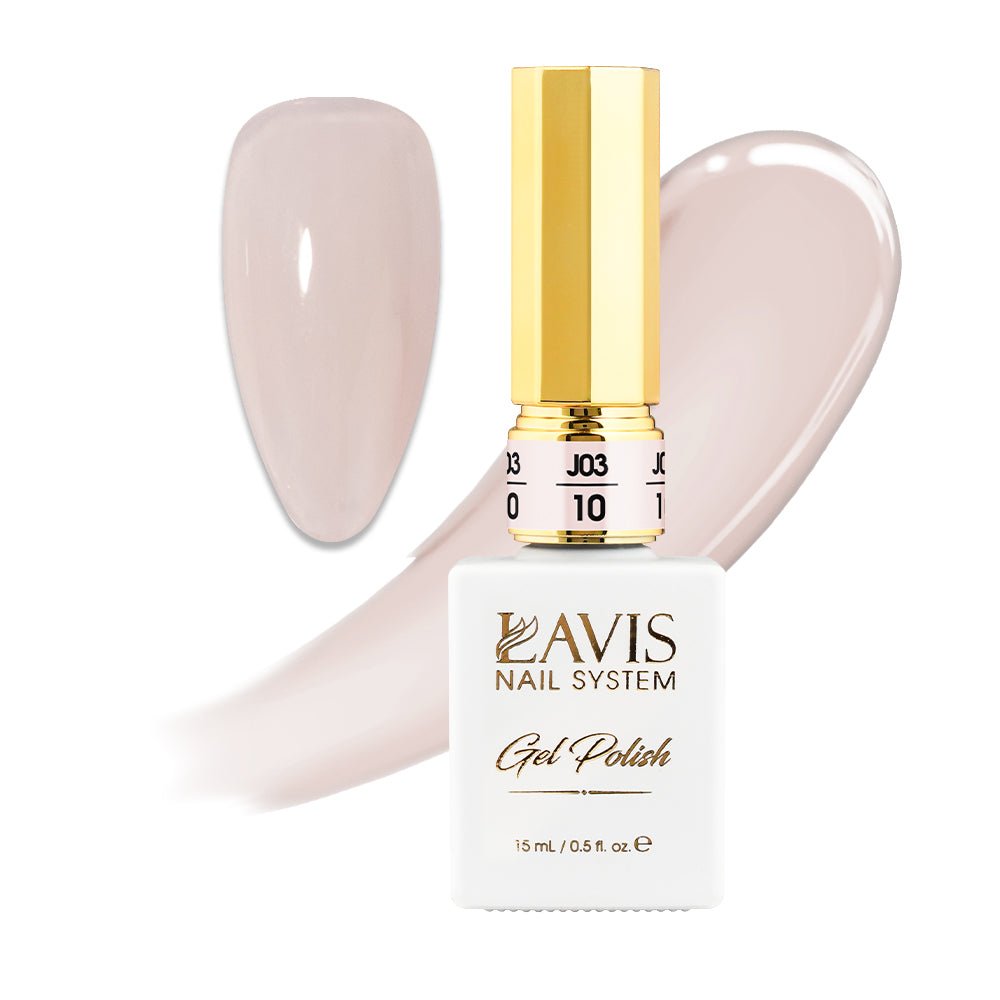 Jelly Gel Polish Colors - Lavis J03 - 10 - Bare With Me Collection - DTK Nail Supply