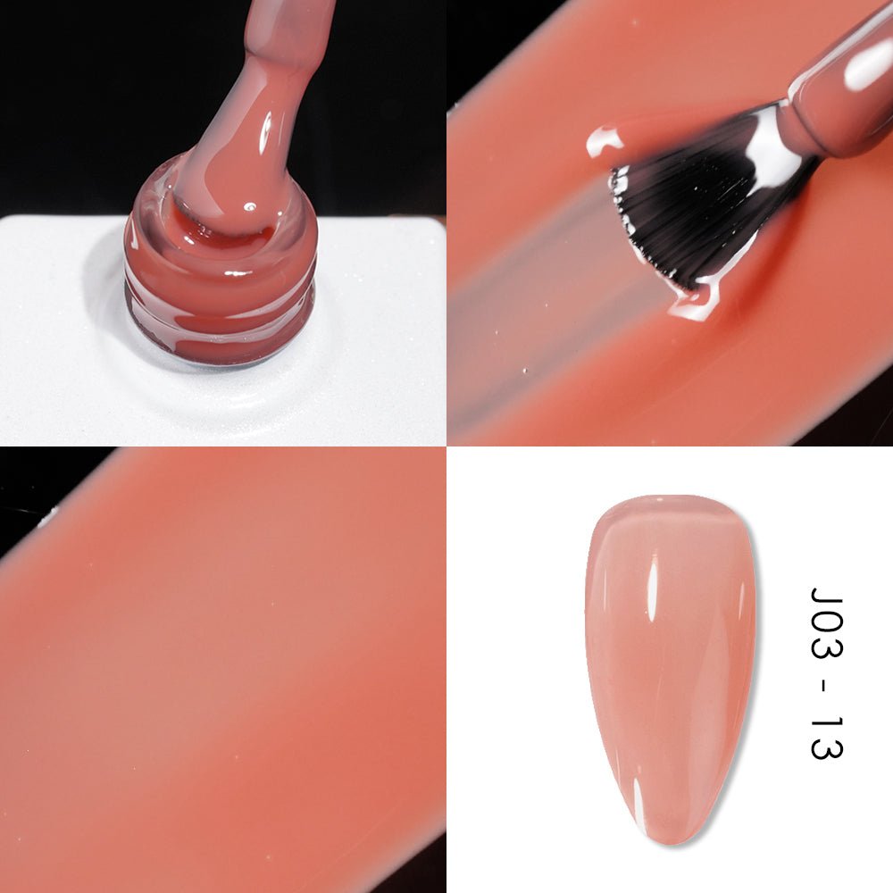 Jelly Gel Polish Colors - Lavis J03 - 13 - Bare With Me Collection - DTK Nail Supply