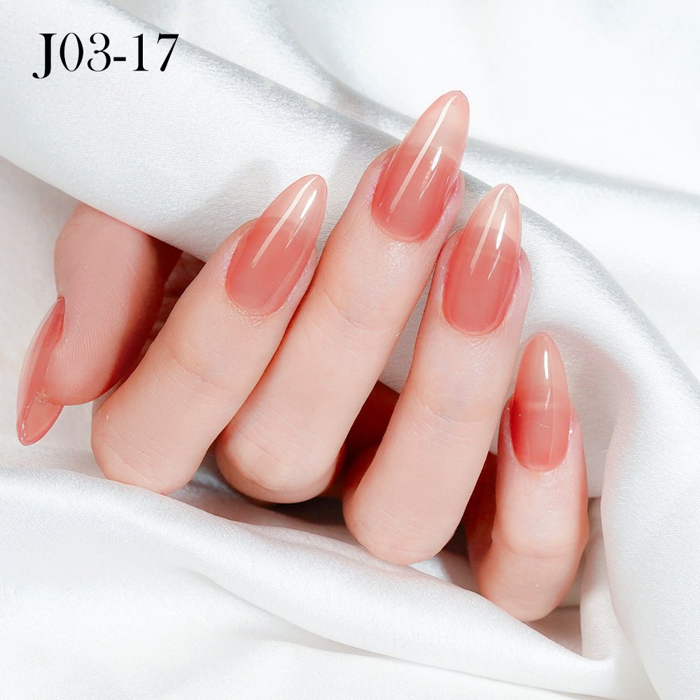 Jelly Gel Polish Colors - Lavis J03 - 17 - Bare With Me Collection - DTK Nail Supply