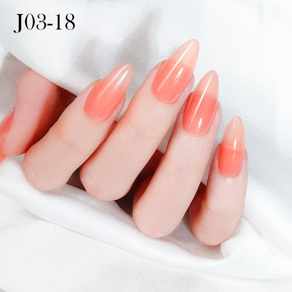 Jelly Gel Polish Colors - Lavis J03 - 18 - Bare With Me Collection - DTK Nail Supply