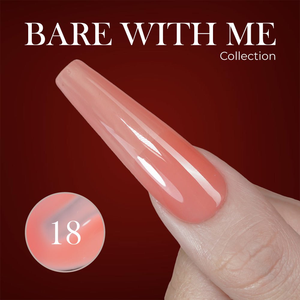 Jelly Gel Polish Colors - Lavis J03 - 18 - Bare With Me Collection - DTK Nail Supply
