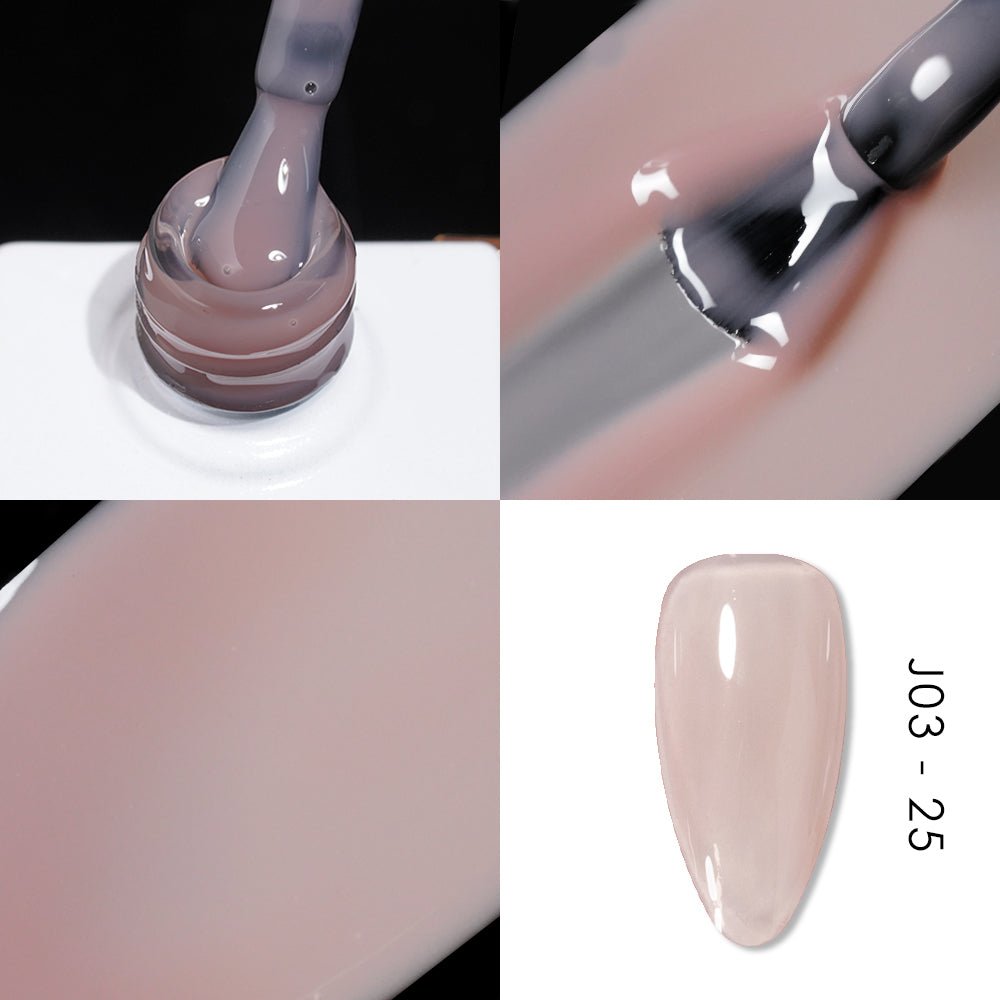 Jelly Gel Polish Colors - Lavis J03 - 25 - Bare With Me Collection - DTK Nail Supply