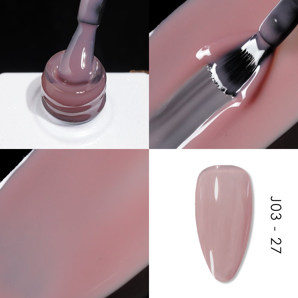 Jelly Gel Polish Colors - Lavis J03 - 27 - Bare With Me Collection - DTK Nail Supply