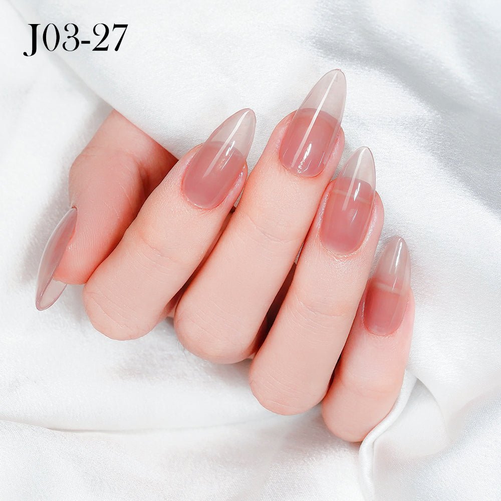 Jelly Gel Polish Colors - Lavis J03 - 27 - Bare With Me Collection - DTK Nail Supply