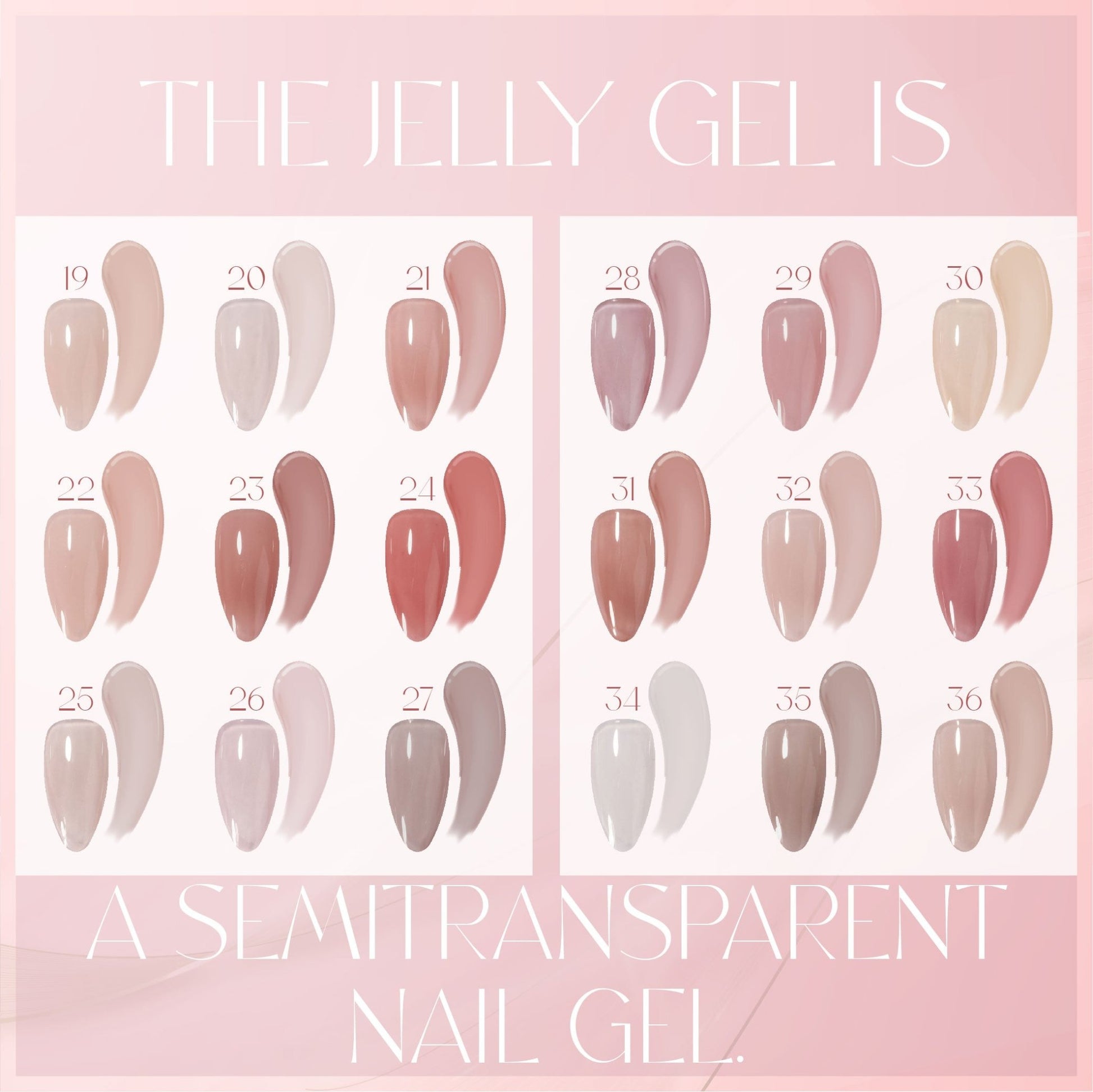 Jelly Gel Polish Colors - Lavis J03 - 27 - Bare With Me Collection - DTK Nail Supply