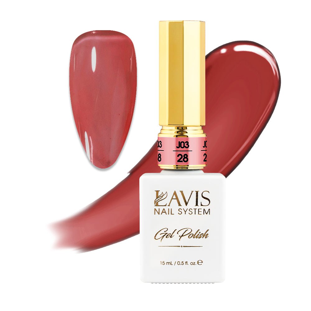 Jelly Gel Polish Colors - Lavis J03 - 28 - Bare With Me Collection - DTK Nail Supply