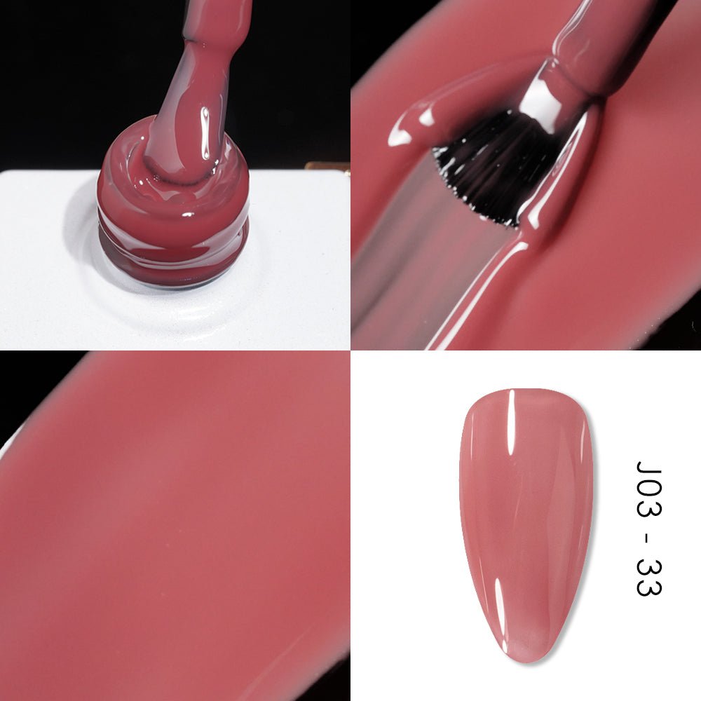 Jelly Gel Polish Colors - Lavis J03 - 33 - Bare With Me Collection - DTK Nail Supply