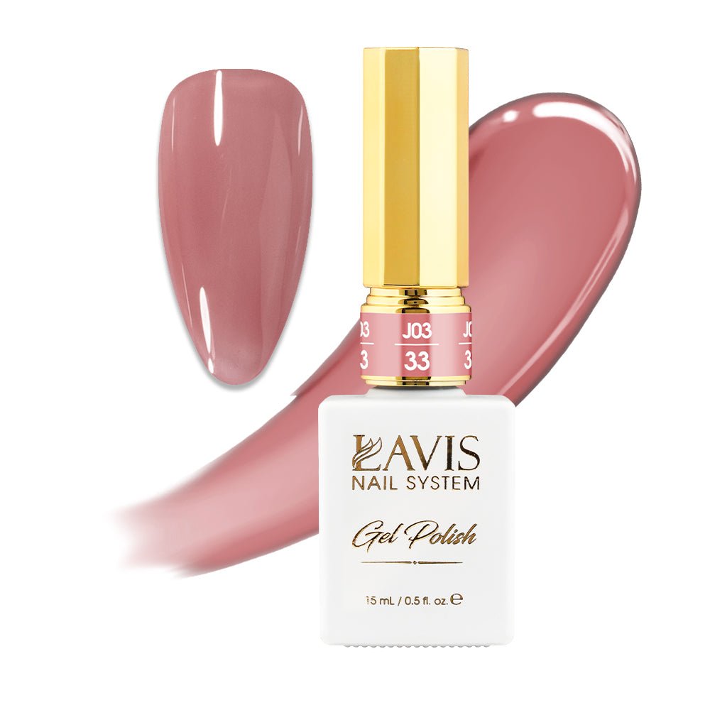 Jelly Gel Polish Colors - Lavis J03 - 33 - Bare With Me Collection - DTK Nail Supply