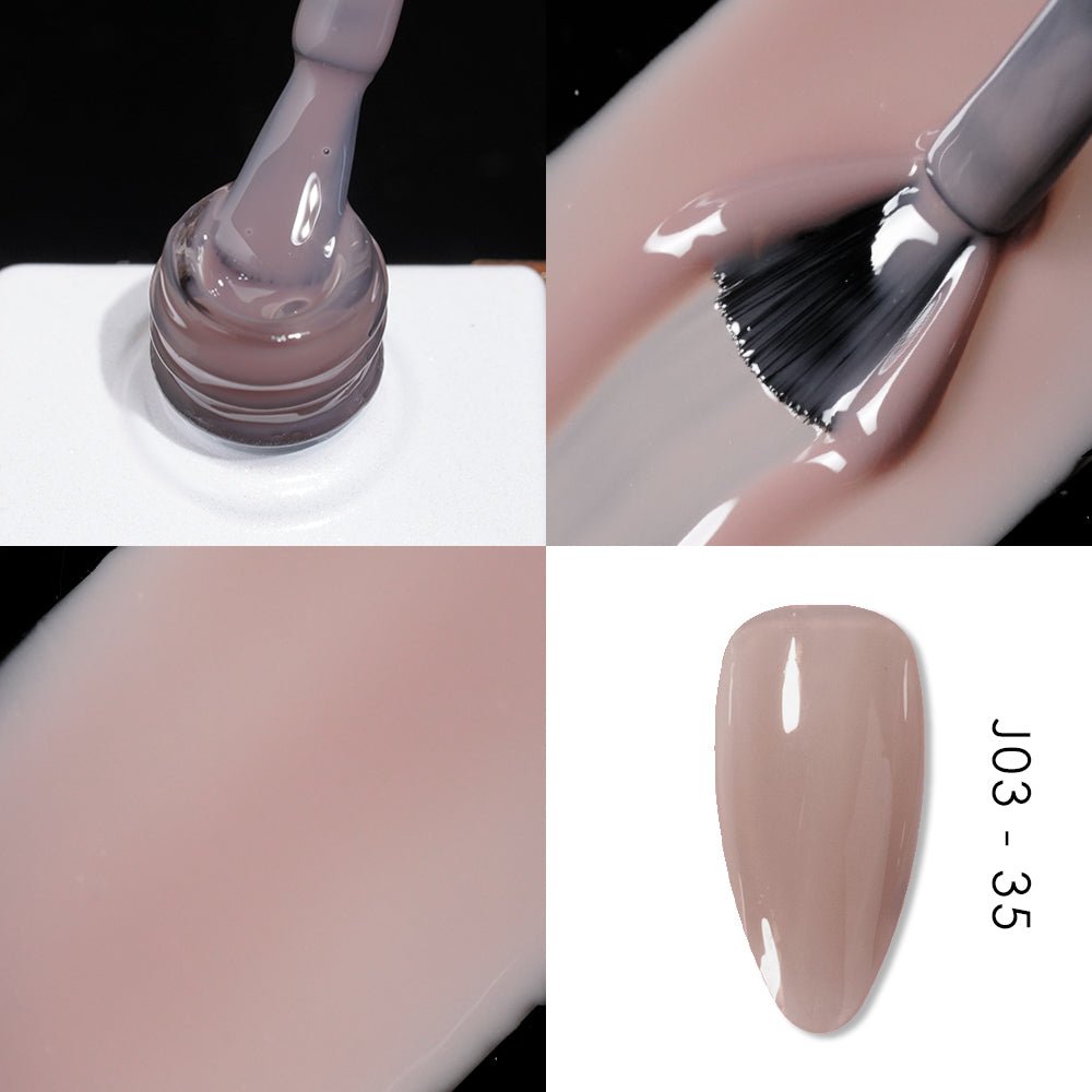 Jelly Gel Polish Colors - Lavis J03 - 35 - Bare With Me Collection - DTK Nail Supply