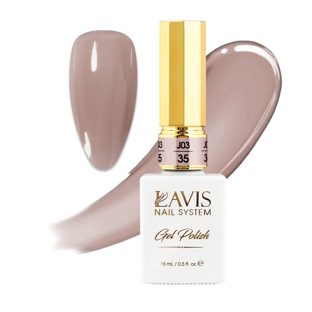Jelly Gel Polish Colors - Lavis J03 - 35 - Bare With Me Collection - DTK Nail Supply
