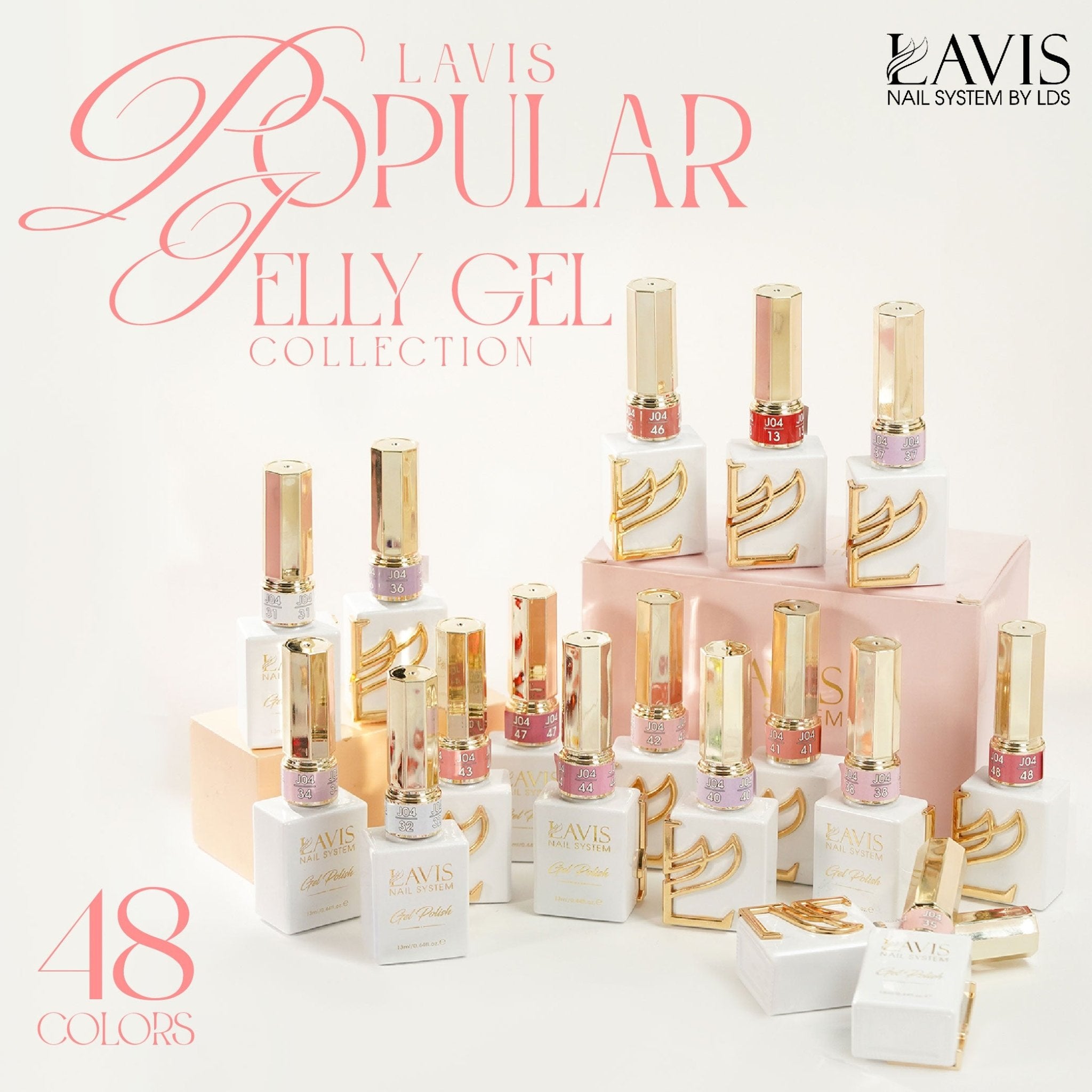 Jelly Gel Polish Colors - Lavis J04 - 19 - Popular Jelly Collection - DTK Nail Supply