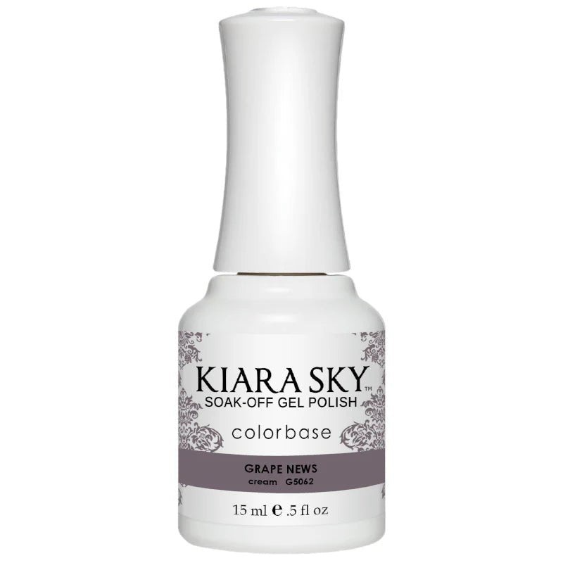 Kiara Sky Gel Polish - All - In - One - 5062 GRAPE NEWS! - DTK Nail Supply