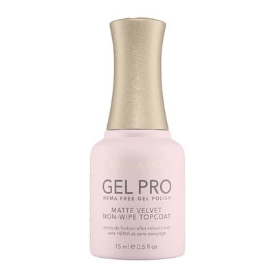 Kiara Sky Gel Pro Polish - HEMA - Free Matte Velvet Top Coat - DTK Nail Supply