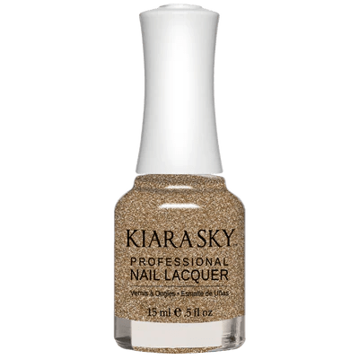 Kiara Sky Nail Lacquer - All - In - One - 5017 DRIPPING IN GOLD - DTK Nail Supply