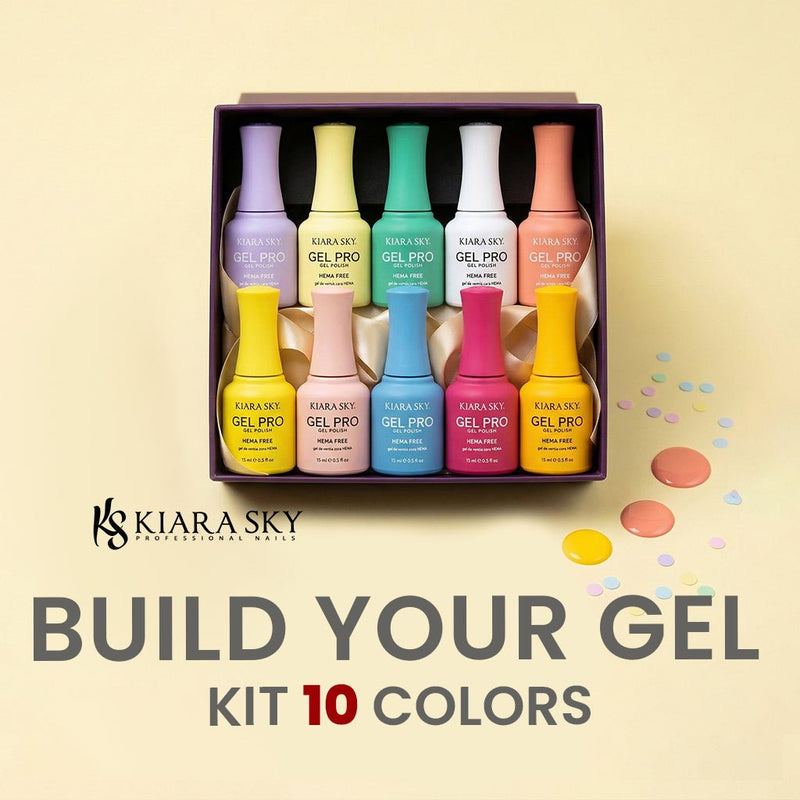 Kiara Sky Set Gel Polish - Build Your Own 10 Gel Kit - DTK Nail Supply