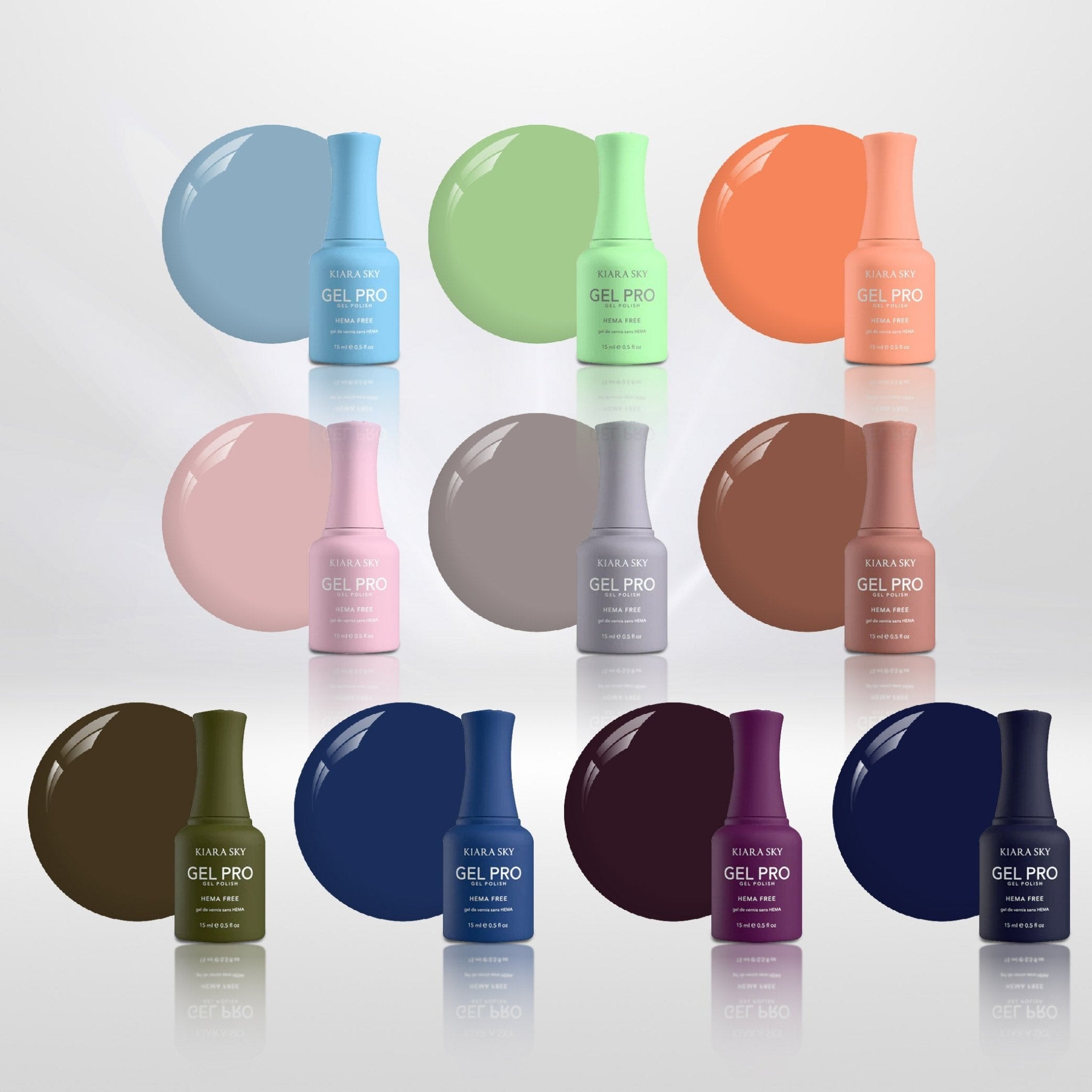 Kiara Sky Set Gel Polish - Build Your Own 10 Gels Kit - DTK Nail Supply