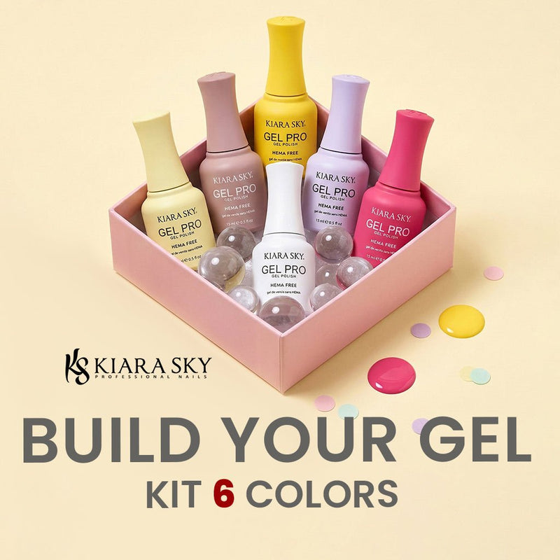 Kiara Sky Set Gel Polish - Build Your Own 6 Gel Kit - DTK Nail Supply