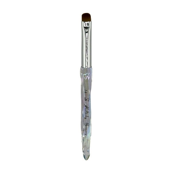 Kolinsky French Brush Crystal Handle 14 - DTK Nail Supply