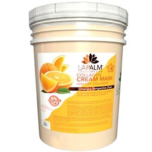 La Palm Collagen Cream Mask - 1 Bucket - Orange Tangerine Zest - DTK Nail Supply