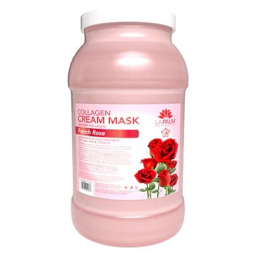 La Palm Collagen Cream Mask - 1 Gallon - French Rose - DTK Nail Supply