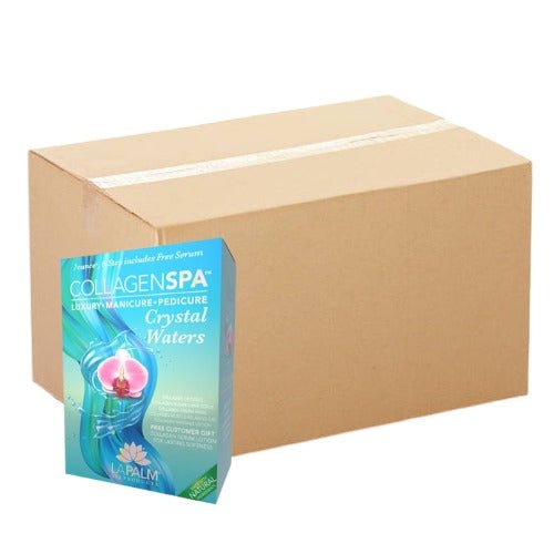 La Palm Collagen Spa - Case of 60 Pedi a Box (6 step) - Crystal Waters - DTK Nail Supply
