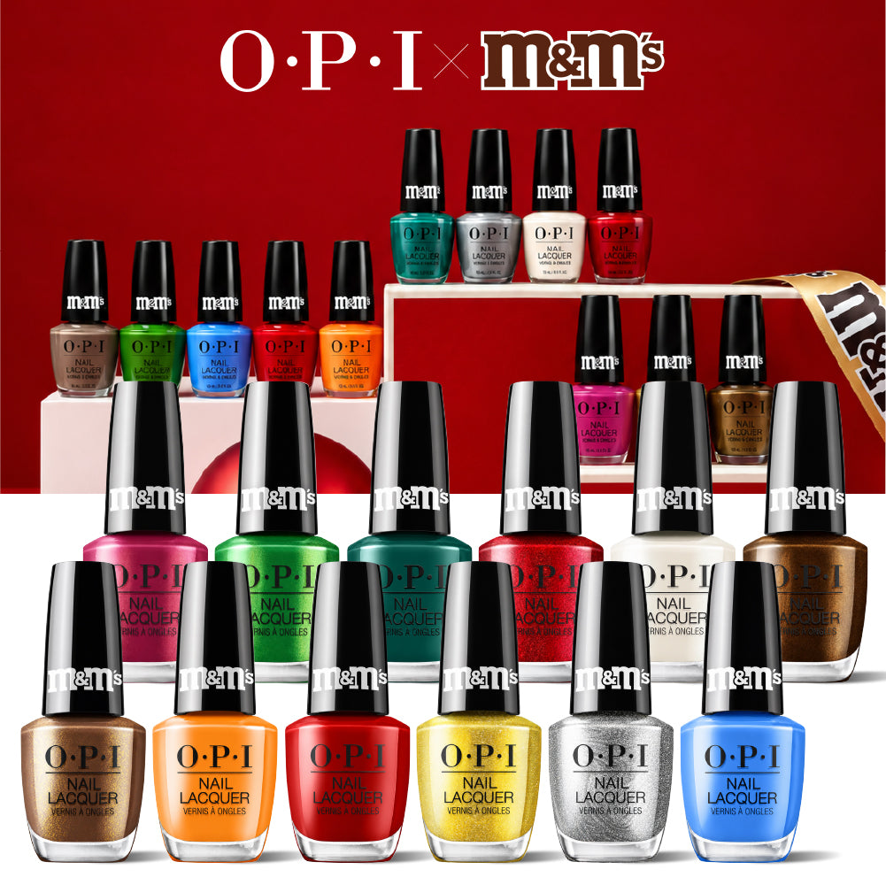 OPI x M&M's Sweeten Your Mani Collection - Gel & Lacquer Duo Set (12 Colors) - DTK Nail Supply