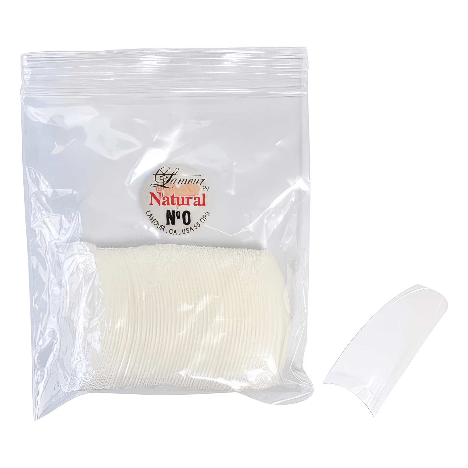 Lamour Tips 50pcs/bag, 0 - DTK Nail Supply