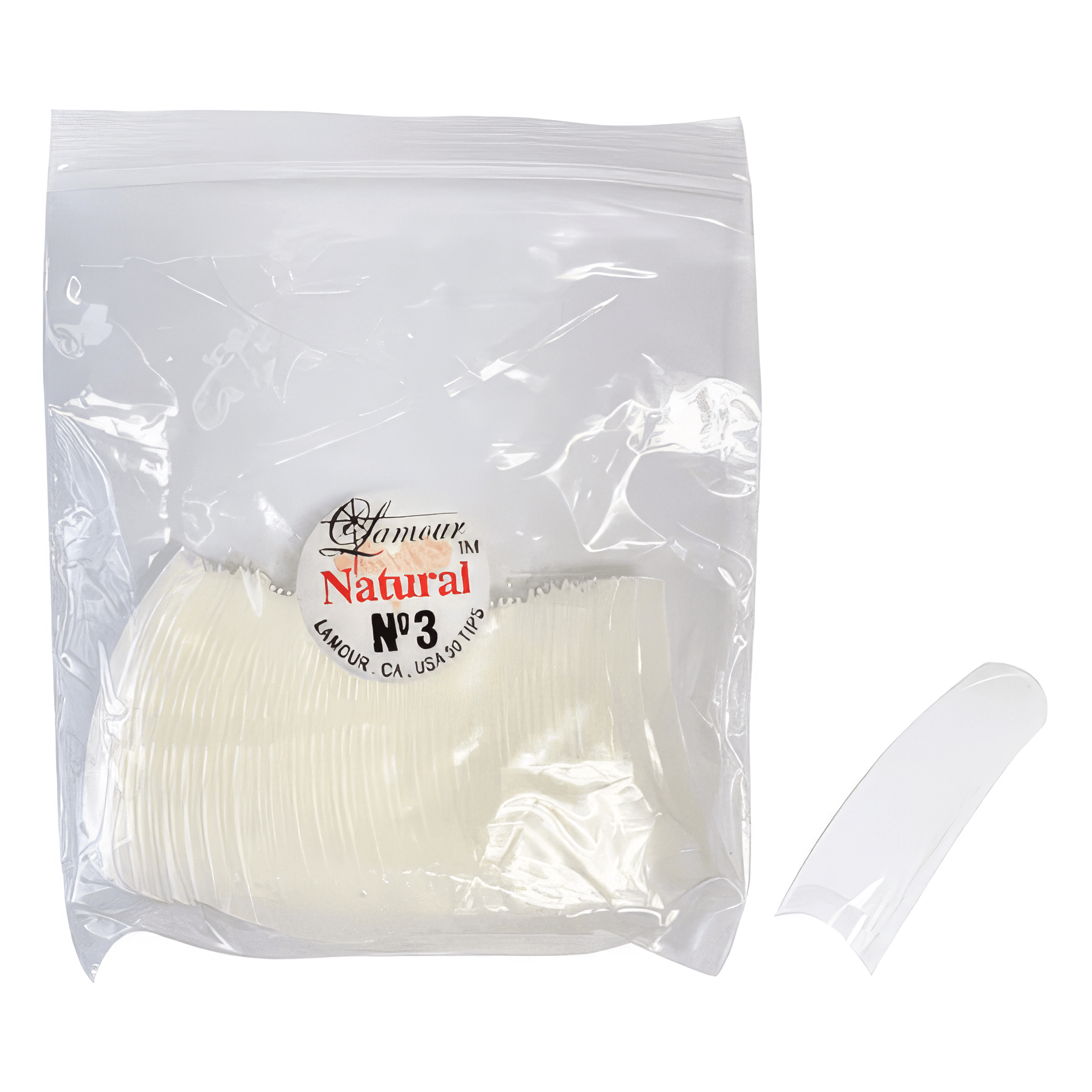 Lamour Tips 50pcs/bag, 3 - DTK Nail Supply