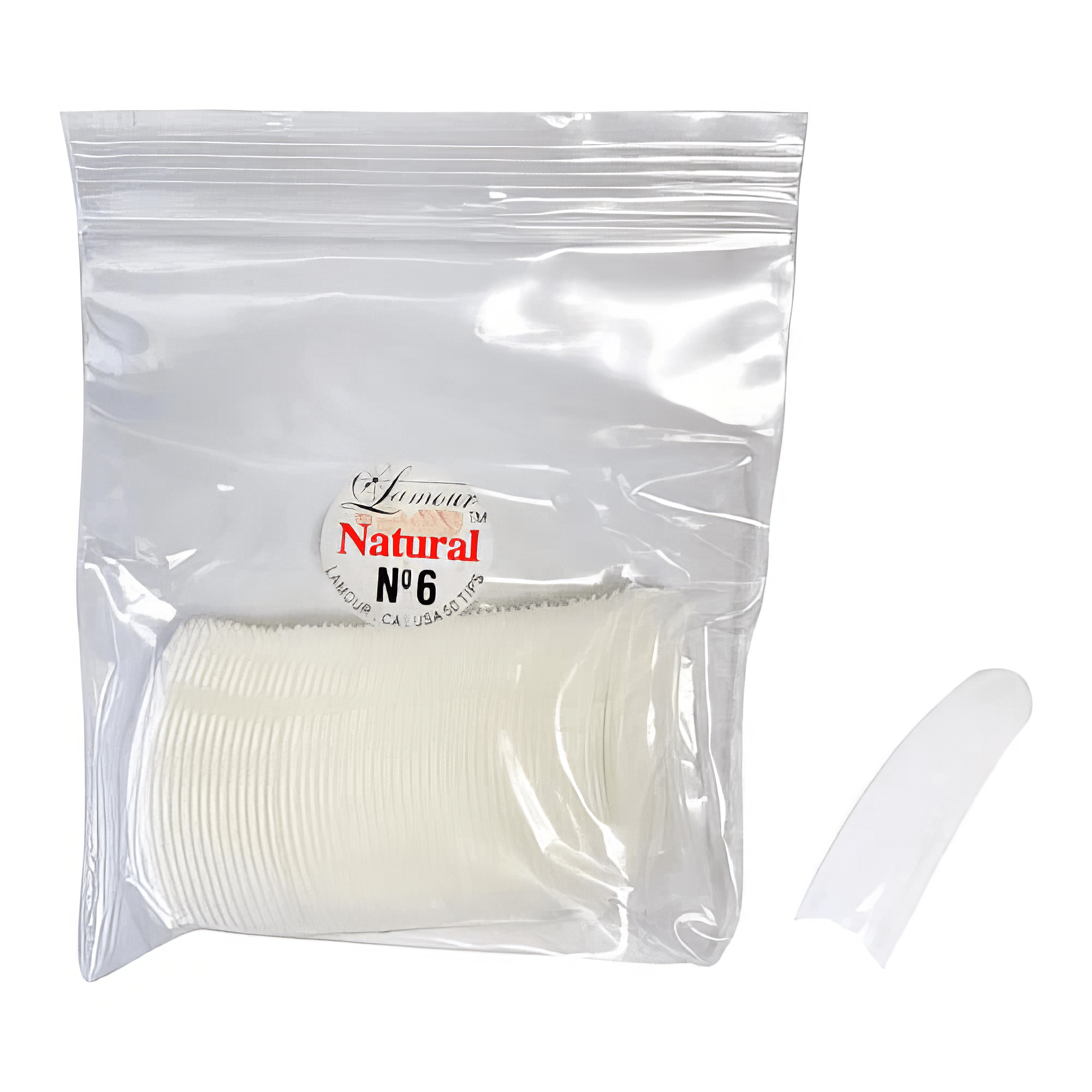 Lamour Tips 50pcs/bag, 6 - DTK Nail Supply