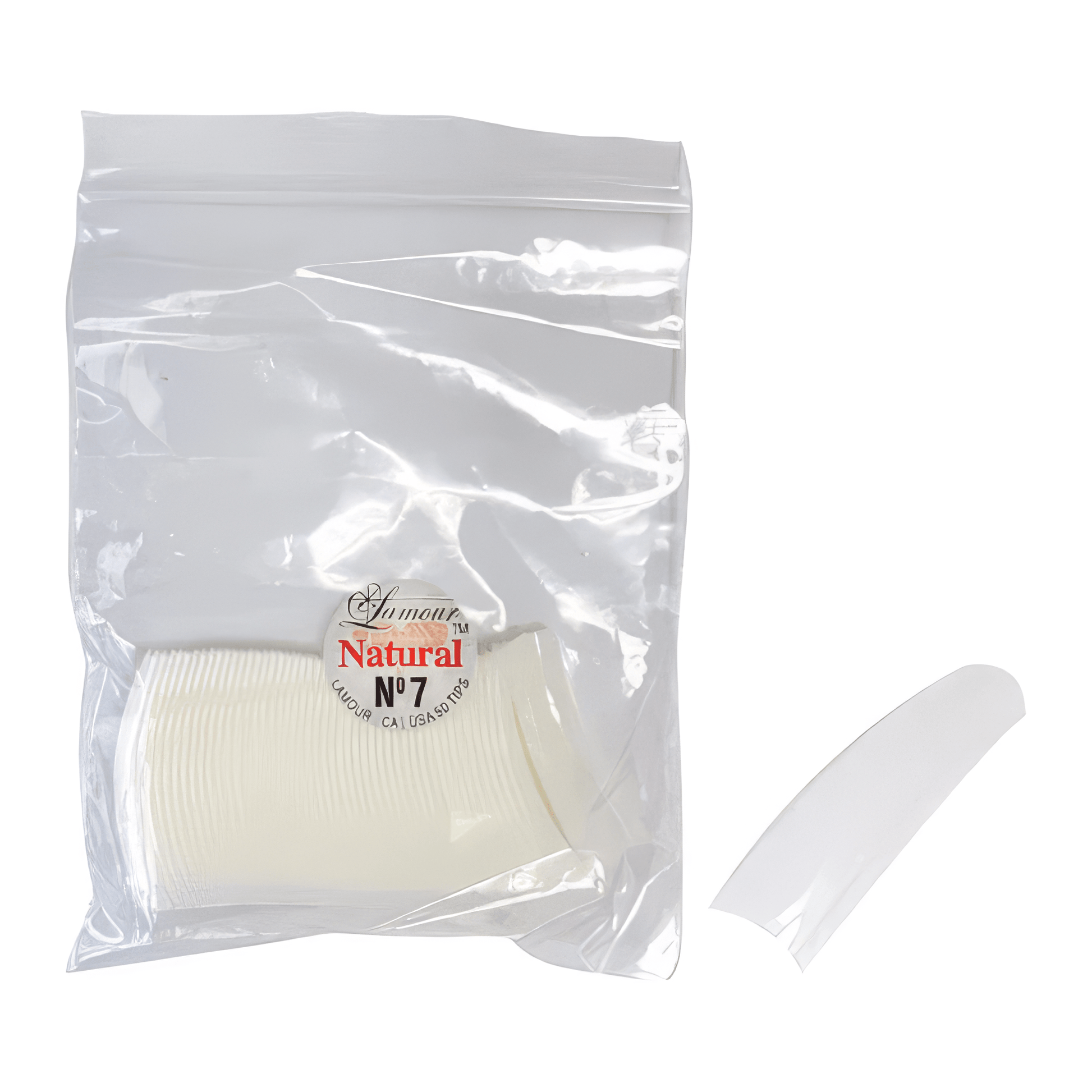 Lamour Tips 50pcs/bag, 7 - DTK Nail Supply
