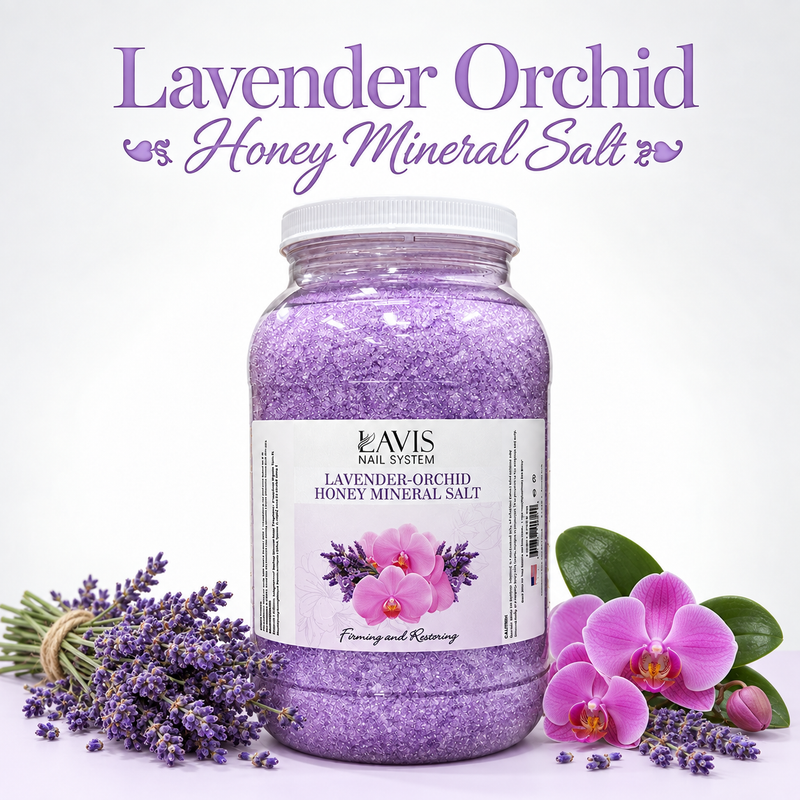 LAVIS - Lavender Orchid Honey Mineral Salt - 1Gallon