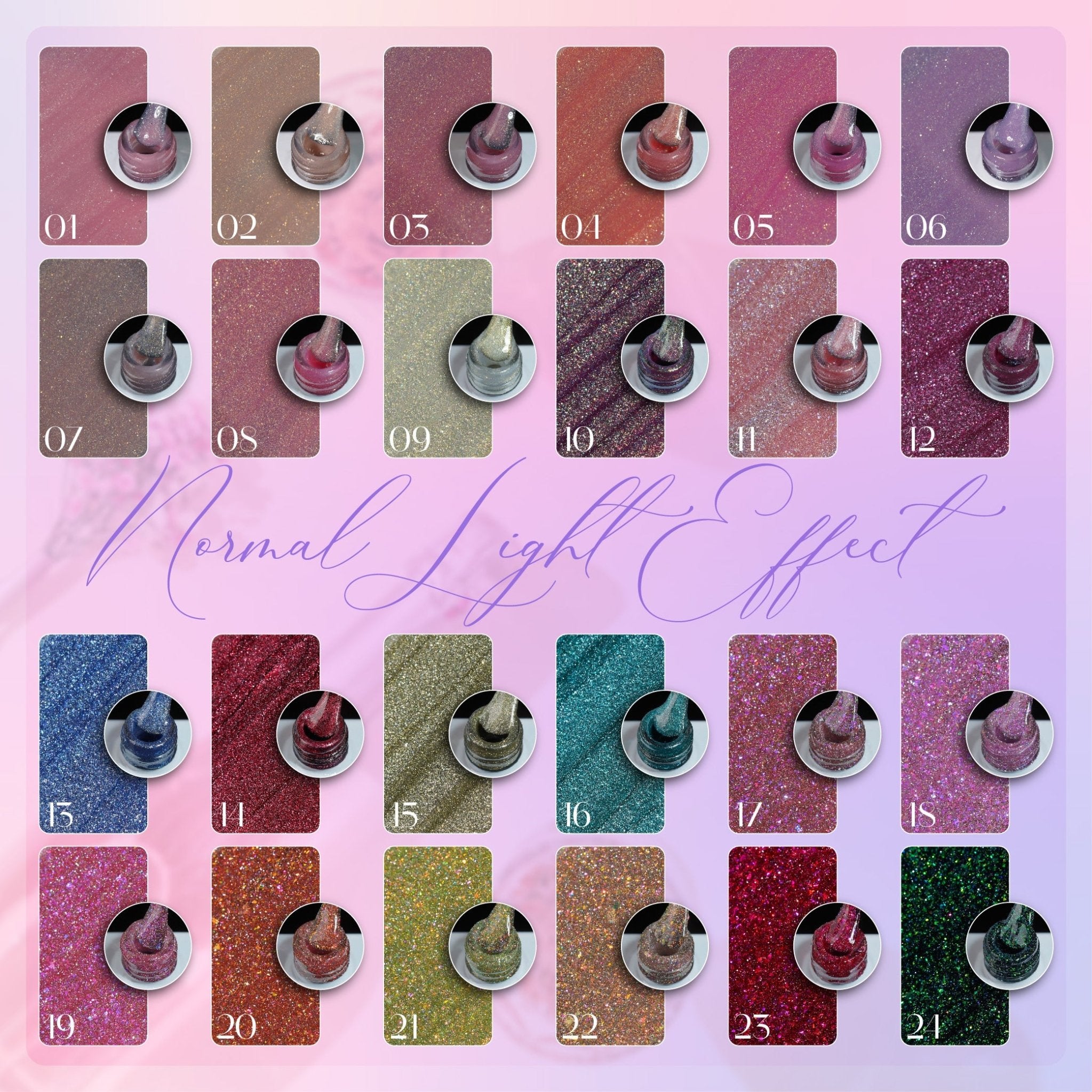 LAVIS 19 (G03 - ver2) - Gel Polish 0.5 oz - Bridal Party Glitter Collection - DTK Nail Supply