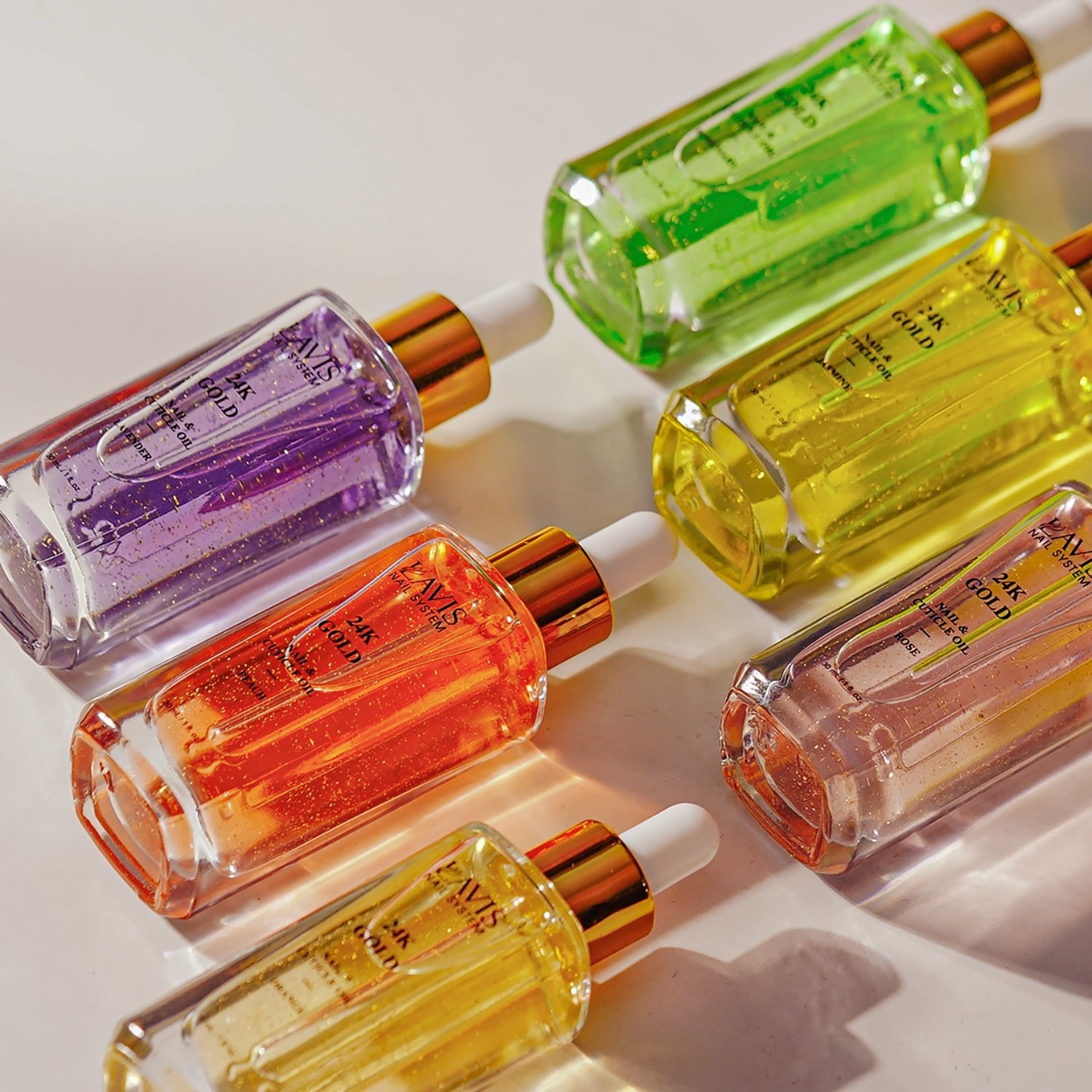 Lavis 24K Gold Nail & Cuticle Oil - Orange - 30mL - DTK Nail Supply