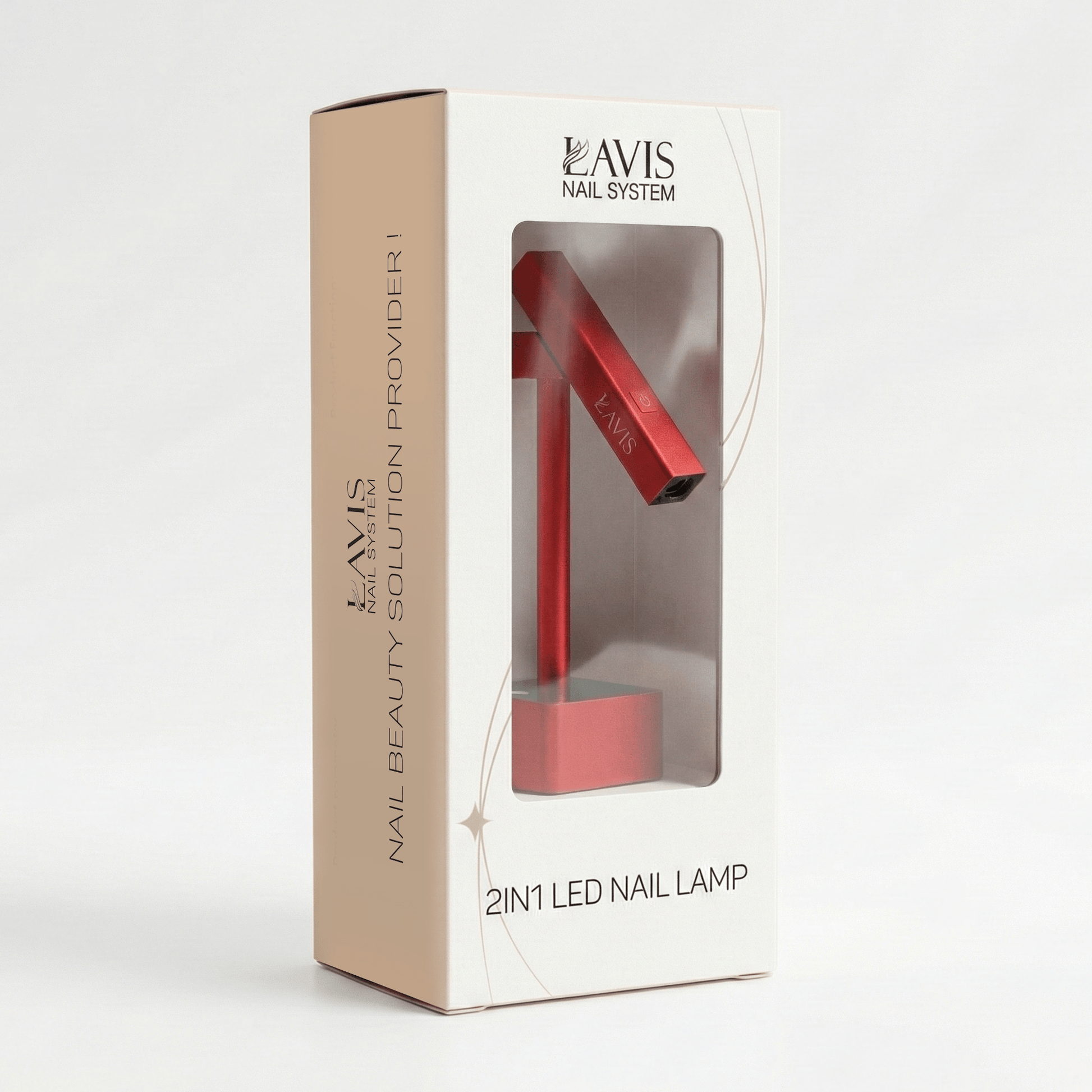 Lavis 2in1 Led Nail Lamp Red - DTK Nail Supply