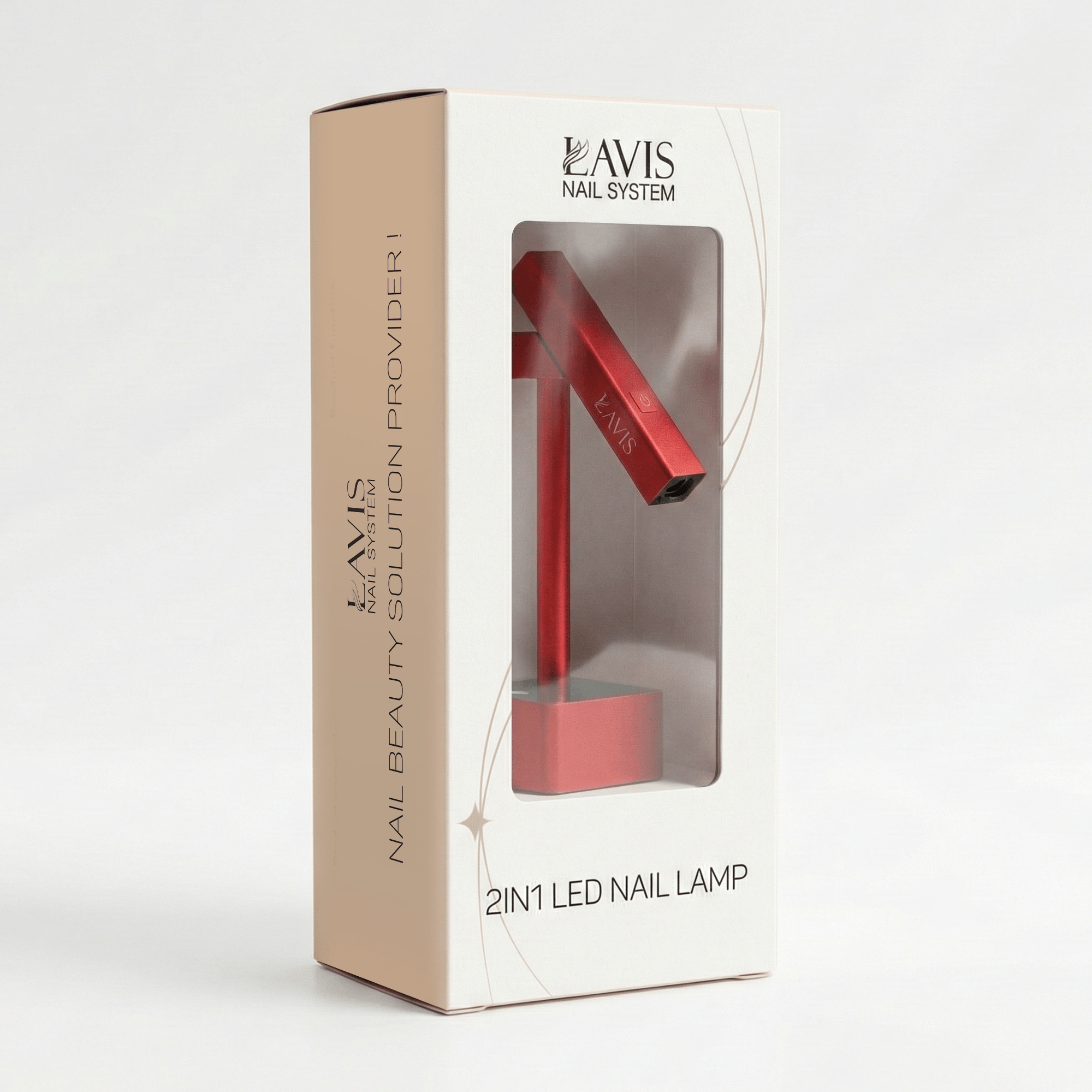 Lavis 2in1 Led Nail Lamp Red - DTK Nail Supply