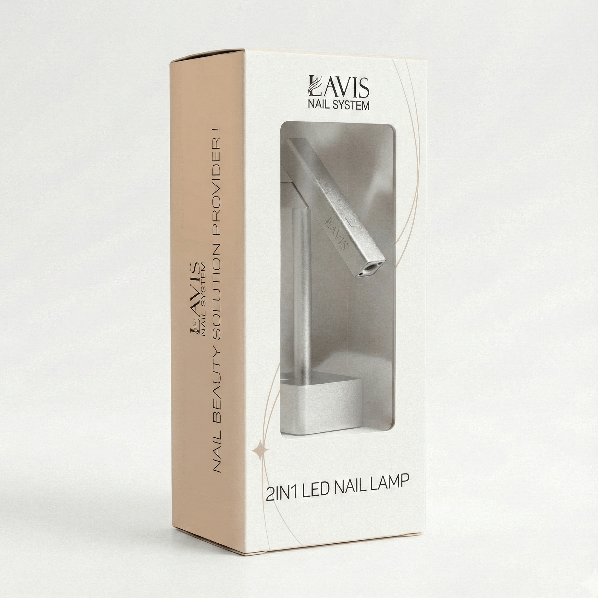Lavis 2in1 Led Nail Lamp Silver - DTK Nail Supply