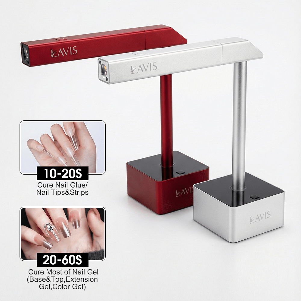 Lavis 2in1 Led Nail Lamp Silver - DTK Nail Supply