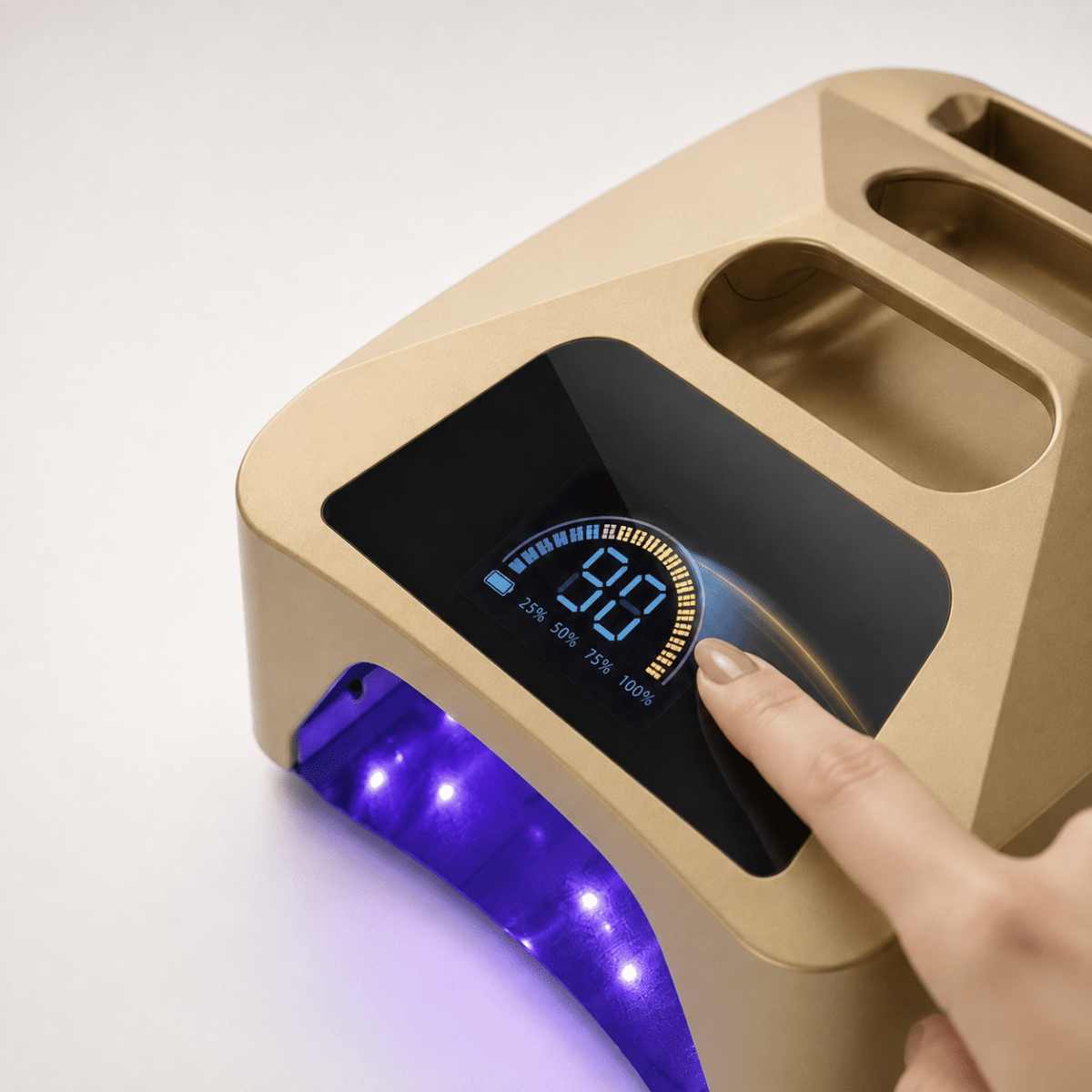 LAVIS 2in1 LED/UV Nail Lamp Vol 2 - Gold - DTK Nail Supply
