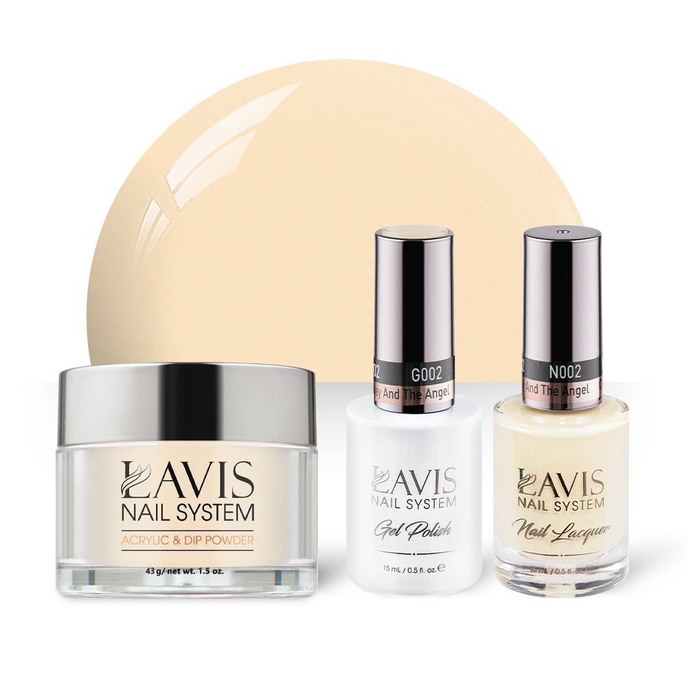 LAVIS 3 in 1 - 002 Charley And The Angel - Acrylic & Dip Powder, Gel & Lacquer - DTK Nail Supply