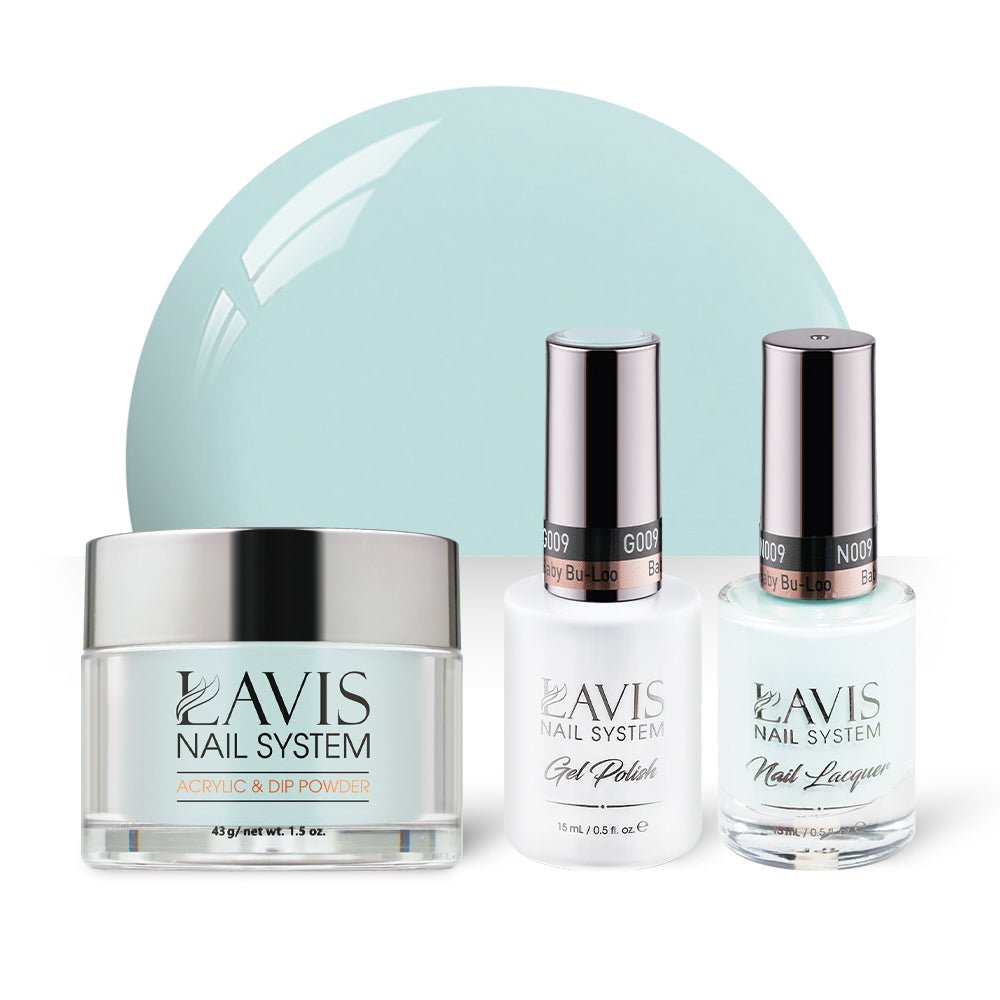 LAVIS 3 in 1 - 009 Baby Bu - Loo - Acrylic & Dip Powder, Gel & Lacquer - DTK Nail Supply