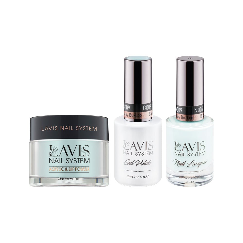 LAVIS 3 in 1 - 009 Baby Bu - Loo - Acrylic & Dip Powder, Gel & Lacquer - DTK Nail Supply