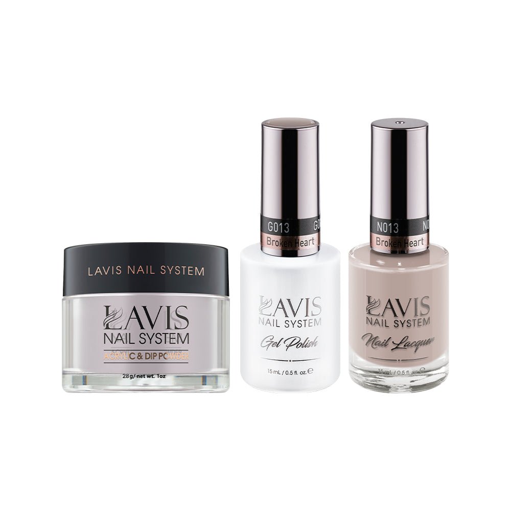 LAVIS 3 in 1 - 013 Broken Heart - Acrylic & Dip Powder, Gel & Lacquer - DTK Nail Supply