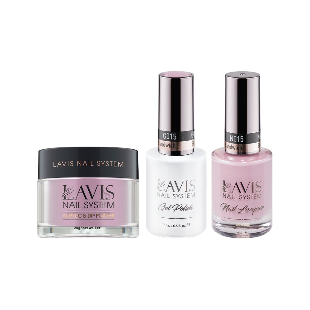 LAVIS 3 in 1 - 015 Bologna Sandwich - Acrylic & Dip Powder, Gel & Lacquer - DTK Nail Supply