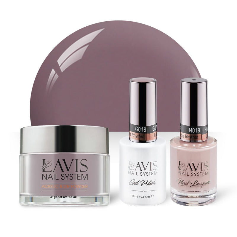LAVIS 3 in 1 - 018 Lost in the Rhythm - Acrylic & Dip Powder, Gel & Lacquer - DTK Nail Supply