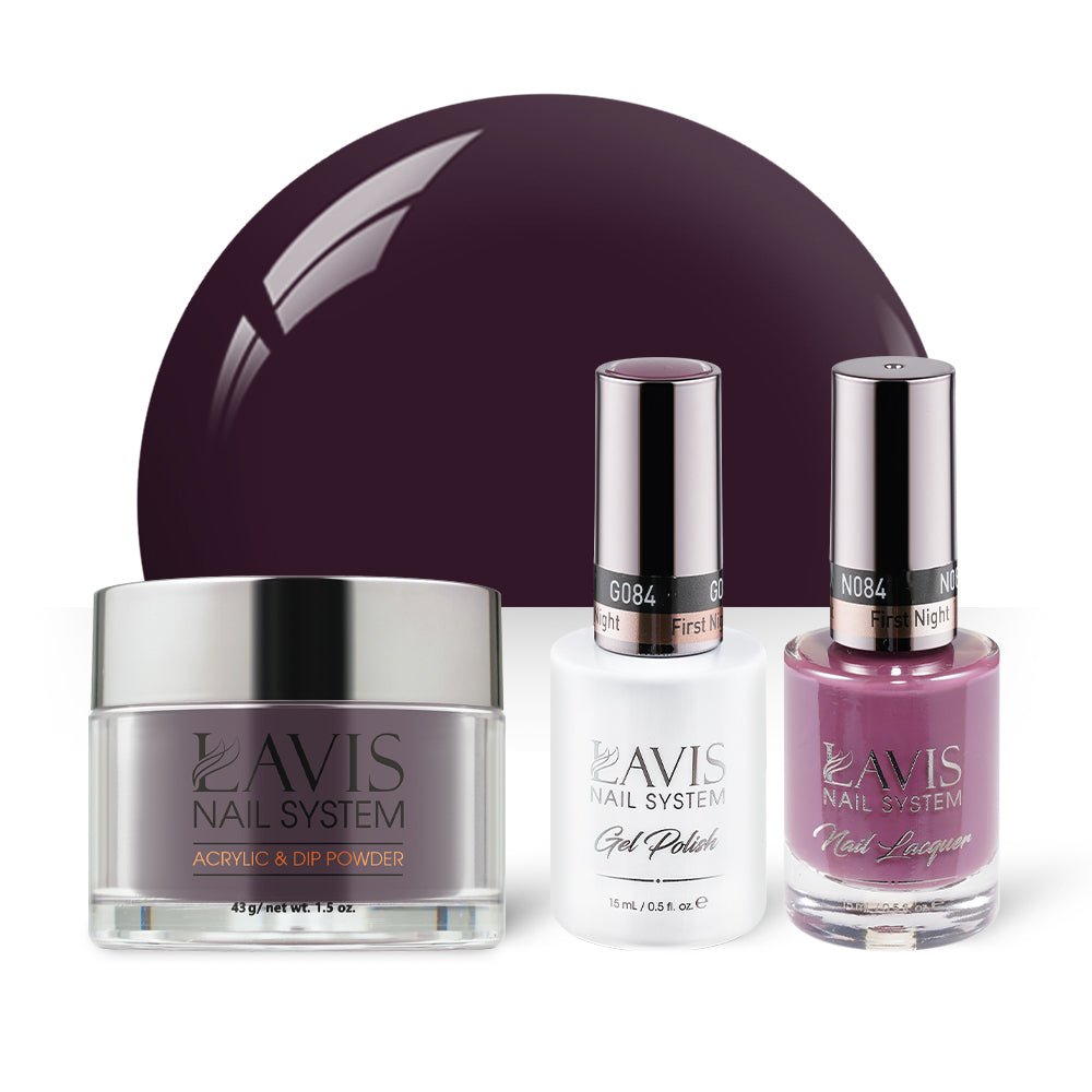 LAVIS 3 in 1 - 084 First Night - Acrylic & Dip Powder, Gel & Lacquer - DTK Nail Supply