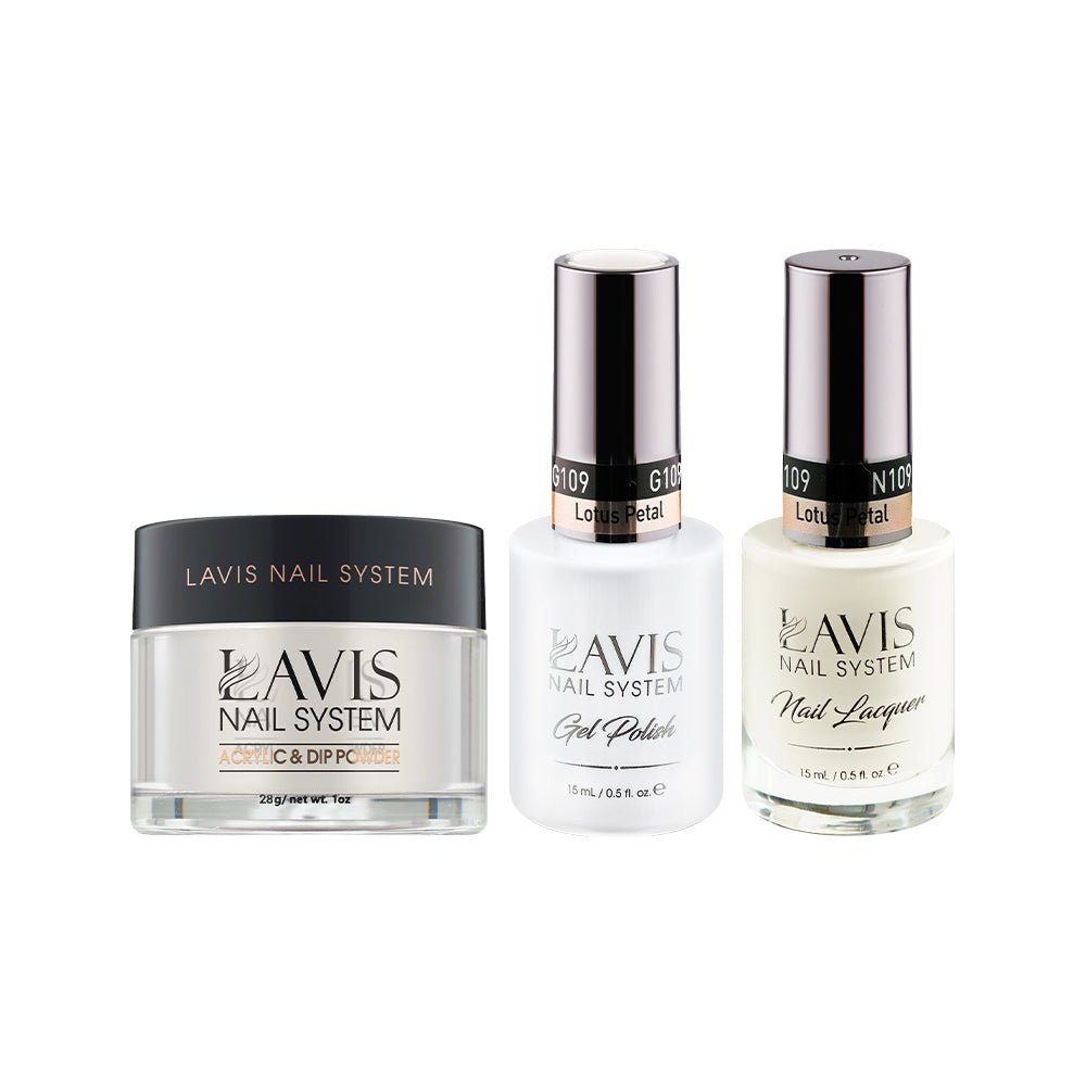 LAVIS 3 in 1 - 109 Lotus Petal - Acrylic & Dip Powder, Gel & Lacquer - DTK Nail Supply