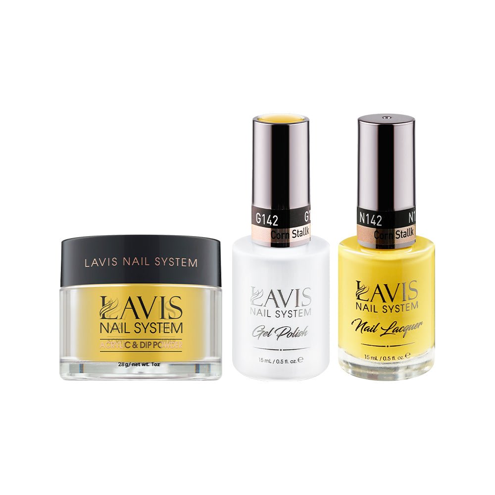 LAVIS 3 in 1 - 142 Corn Stallk - Acrylic & Dip Powder, Gel & Lacquer - DTK Nail Supply