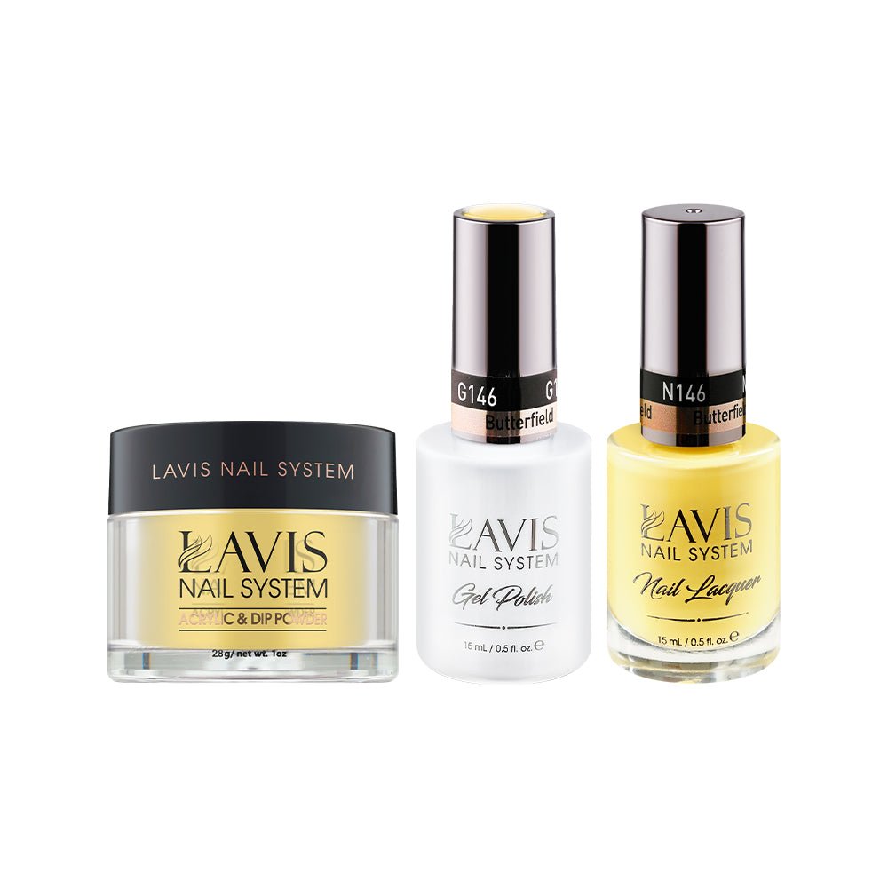 LAVIS 3 in 1 - 146 Butterfield - Acrylic & Dip Powder, Gel & Lacquer - DTK Nail Supply
